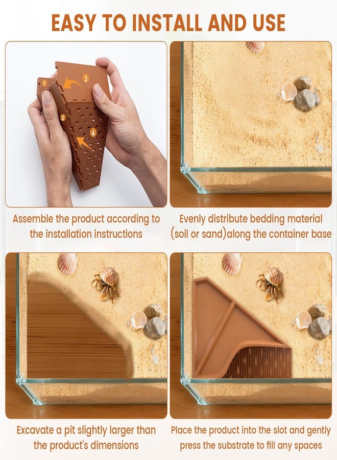 KCMOSGI Hermit Crab Underground Tunnel Cave, Hermit Crab Cave Habitat, Hermit Crab Tank Accessories & Hermit Crab Climbing Toys - Image 4